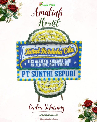 Papan Bunga Duka di Balai Jaring